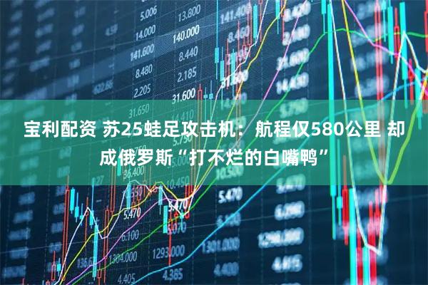 宝利配资 苏25蛙足攻击机：航程仅580公里 却成俄罗斯“打不烂的白嘴鸭”